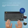 R-Go Tools Ergonoomiline klaviatuur R-Go Compact Break, kompaktne klaviatuur puhketarkvaraga, QWERTY (Põhjamaade), Bluetooth, must