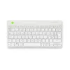 R-Go Tools Ergonoomiline klaviatuur R-Go Compact Break, kompaktne klaviatuur pausitarkvaraga, QWERTY (NORDIC), Bluetooth, valge