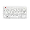 R-Go Tools Ergonoomiline klaviatuur R-Go Compact Break, kompaktne klaviatuur pausitarkvaraga, QWERTY (NORDIC), Bluetooth, valge