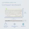 R-Go Tools Ergonoomiline klaviatuur R-Go Compact Break, kompaktne klaviatuur pausitarkvaraga, QWERTY (NORDIC), Bluetooth, valge