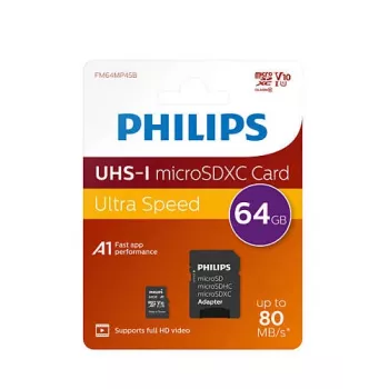 Philips FM64MP45B/00 mälukaart 64 GB MicroSDXC UHS-I Class 10