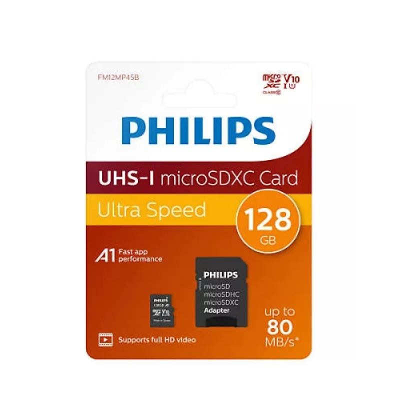 Philips FM12MP45B/00 mälukaart 128 GB MicroSDXC UHS-I Class 10