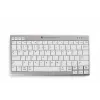 BakkerElkhuizen UltraBoard 950 Wireless US Qwerty, Mini, juhtmevaba, Bluetooth, käärikmehhanismiga klahvilüliti, QWERTY, helehall, valge