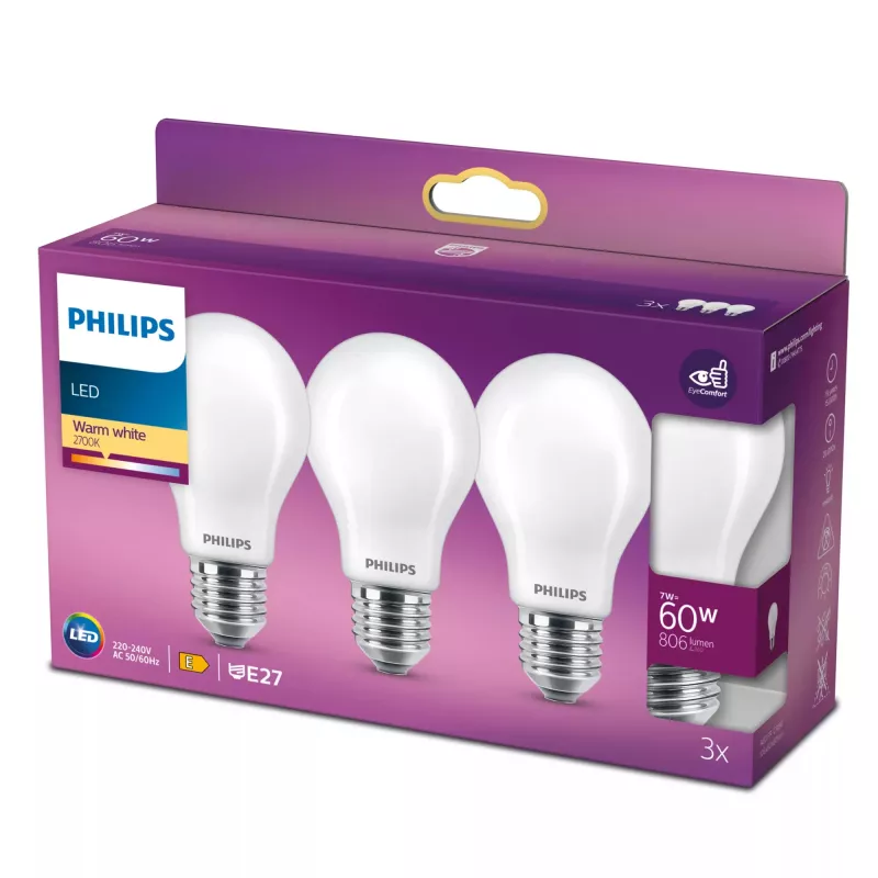 Philips LED-pirn soe valge 2700 K 7 W E27 E
