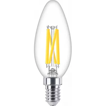 Philips hõõgniidiga küünal selge 60W B35 E14, 5,9 W, 60 W, E14, 806 lm, 15000 h, soe kuma
