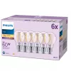 Philips Filament Pirn Frosted 60W A60 E27 x6, 7 W, 60 W, E27, 806 lm, 15000 h, Soe valge