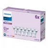 Philips Spot 50W PAR16 GU10 x6, 4,6 W, 50 W, GU10, 390 lm, 15 000 h, Jahe valge