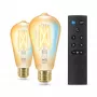 WiZ Filament Bulb Amber 50 W ST64 E27 x2, nutipirn, Wi-Fi/Bluetooth, kuldne, Wi-Fi 4 (802.11n), 802.11b, 802.11g, LED, E27