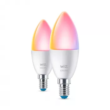 Nutipirn WiZ Candle 40 W C37 E14 Wi-Fi Valge 2 tk