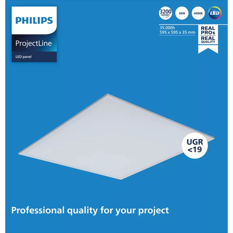 LED-paneel Philips OC Panel 6060 4000K valge IP20 – süvistatav/laevalgusti 60x60 cm