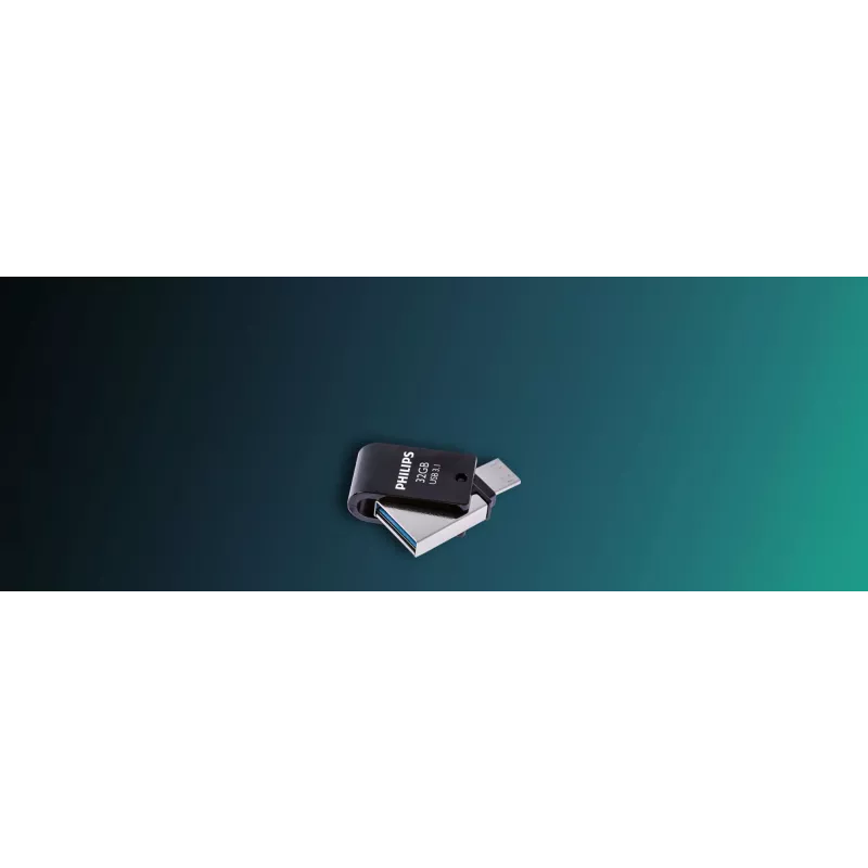 Philips FM32DC152B/00 USB-mälupulk 32 GB USB USB-C 3.2 Gen 1 (3.1 Gen 1) Must