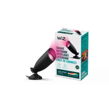 Nutikas seinavalgusti Signify WiZ Ground Spot Extension — must, LED, 12 V, 74×202×3000 mm