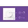 WiZ Smart Dial Switch Philips juhtmevaba Wi-Fi valge aku 5 V