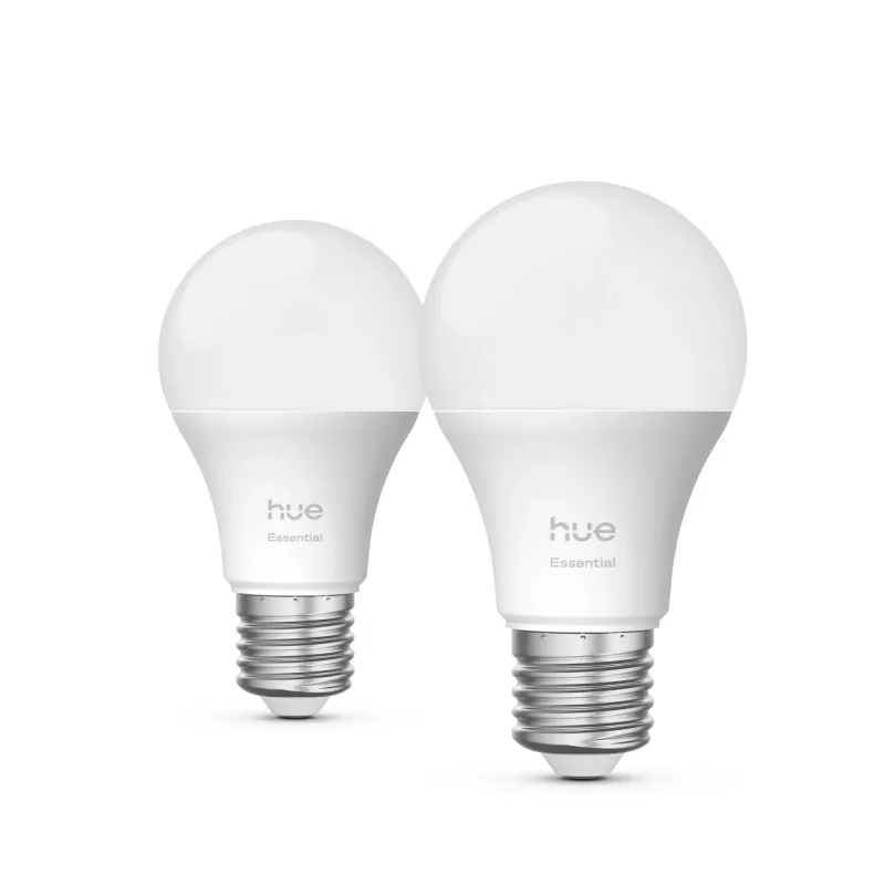 Philips Hue Valge and colour ambience Essential A60 – E27 nutipirn – 806 lm – 8 W – 2 tk pakend