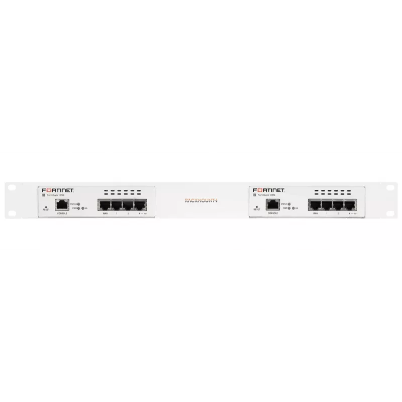 Rackmount IT 1U raamikinnitus FortiGate 30G seeriale RM-FR-T28 — 1U, esisiini komplekt