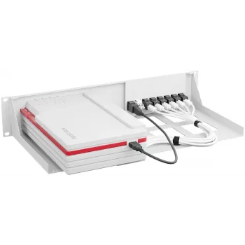 Kinnitusklamber Rackmount.IT RM-FB-T8 – raami tarvik, valge, 2U