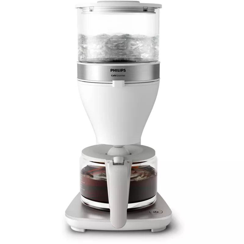 Philips Cafe Gourmet HD5416/00 tilkkkohvimasin klaaskannuga, valge