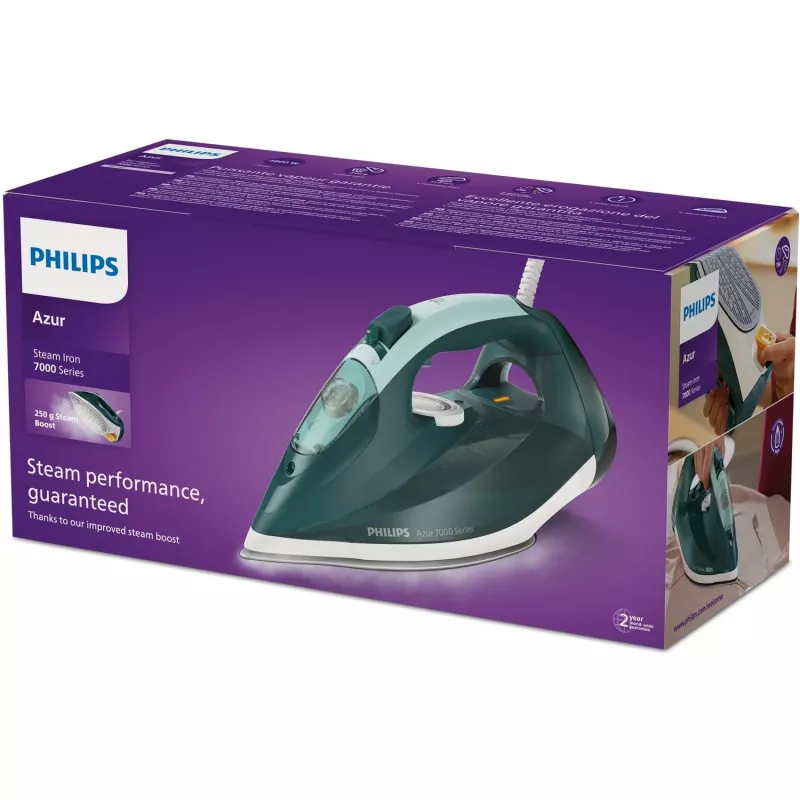 Philips 7000 seeria DST7031/70 triikraud Aurutriikraud SteamGlide Plus tallaga 2800 W Roheline, Mint värvi