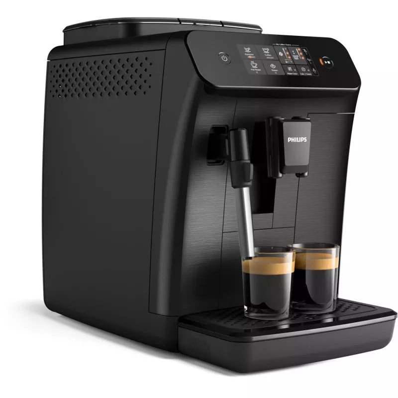 Espressomasin Philips 800 seeria EP0820/00 — täisautomaatne, 1,8 l paak, sisseehitatud keraamiline veski 275 g, 15 bar, must
