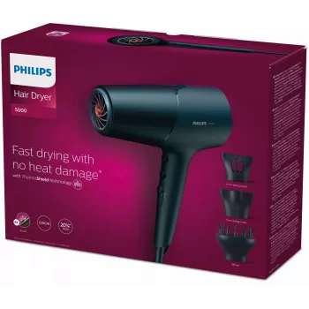 Philips 5000 seeria BHD512/20 föön, Sinine, Riputusaas, 2300 W, 220-240 V