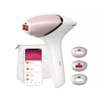 IPL-karvade eemaldamise seade Philips Lumea 9000 Series BRI955/01 — SenseIQ, aku, kuldne/valge, terve jalg 8,5 min