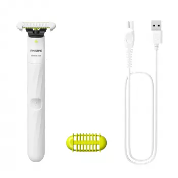 Philips Norelco OneBlade OneBlade QP1924/22 Intimate, sisseehitatud aku, märg ja kuiv, valge