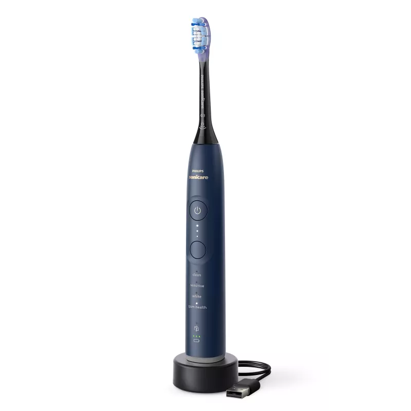 Korduvkasutatav soniline hambahari Philips Series 7100 HX7423/08 – sisseehitatud liitiumioonaku, 4 harjapead, igapäevane hooldus/igemehooldus/tundlik režiim