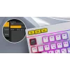 HATOR Icefall klaviatuur mängurile USB QWERTY US English must RGB LED