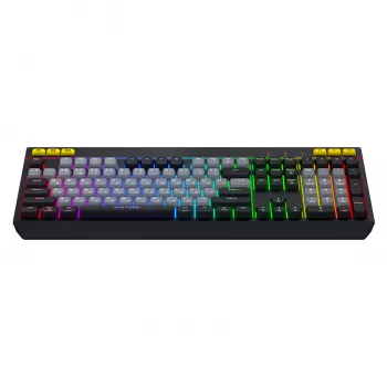 HATOR Icefall klaviatuur mängimiseks USB QWERTY USA inglise Must RGB LED