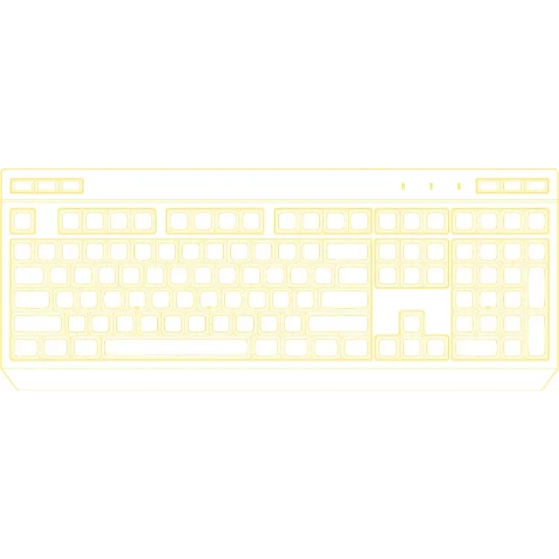 HATOR Icefall klaviatuur mängimiseks USB QWERTY USA inglise Must RGB LED