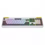 HATOR Icefall klaviatuur mängurile USB QWERTY USA inglise valge täissuuruses RGB LED