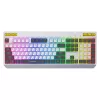 HATOR Icefall klaviatuur mängurile USB QWERTY USA inglise valge täissuuruses RGB LED