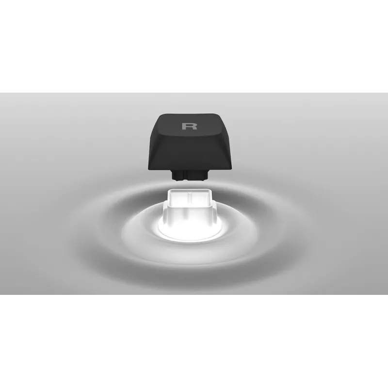 HATOR Icefall klaviatuur mängurile USB QWERTY USA inglise valge täissuuruses RGB LED