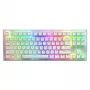 HATOR Gravity X TKL klaviatuur Mängimine USB QWERTY USA inglise Valge