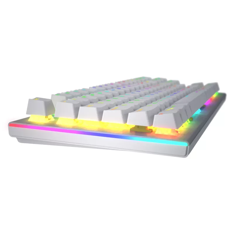 HATOR Gravity X TKL klaviatuur Mängimine USB QWERTY USA inglise Valge