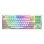HATOR Gravity TKL klaviatuur Mängimine USB QWERTY USA inglise keel Valge