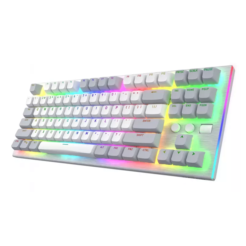 HATOR Gravity TKL klaviatuur Mängimine USB QWERTY USA inglise keel Valge