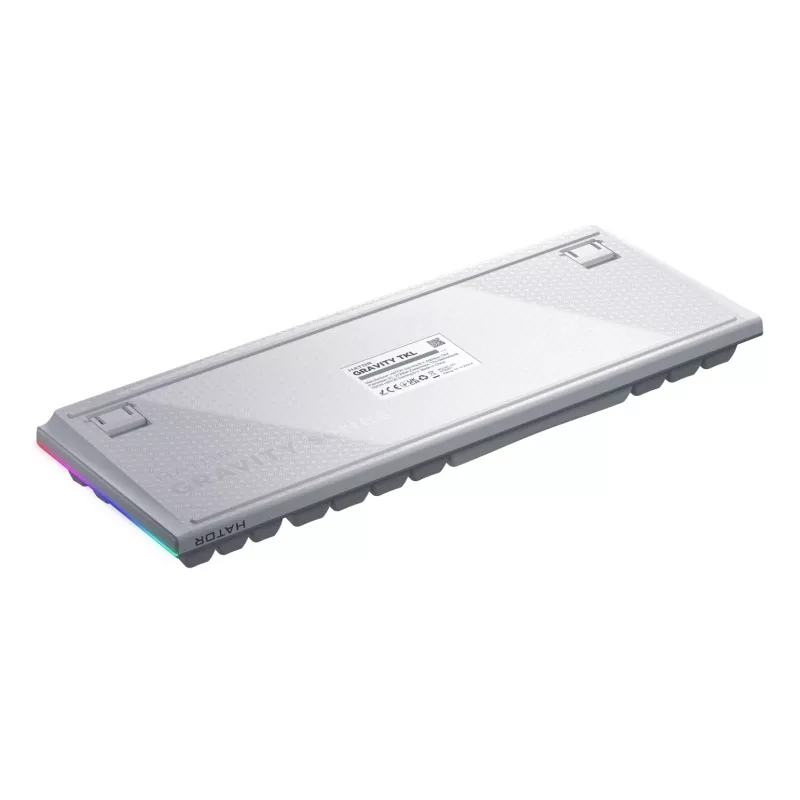 HATOR Gravity TKL klaviatuur Mängimine USB QWERTY USA inglise keel Valge