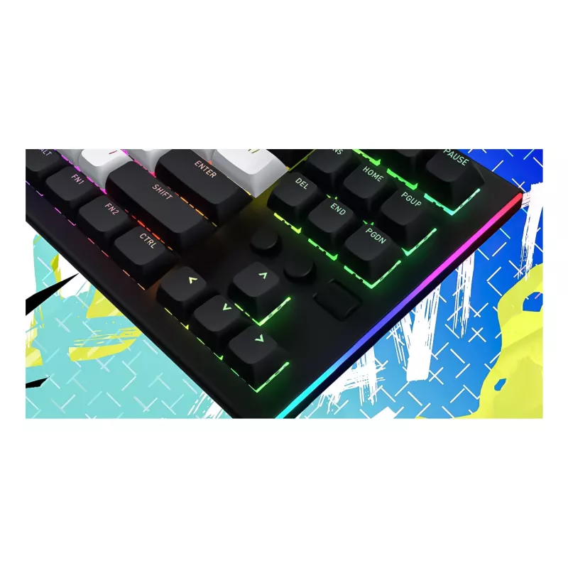 HATOR Gravity TKL klaviatuur Mängimine USB QWERTY USA inglise keel Valge