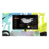 HATOR Gravity TKL klaviatuur Mängimine USB QWERTY USA inglise keel Valge