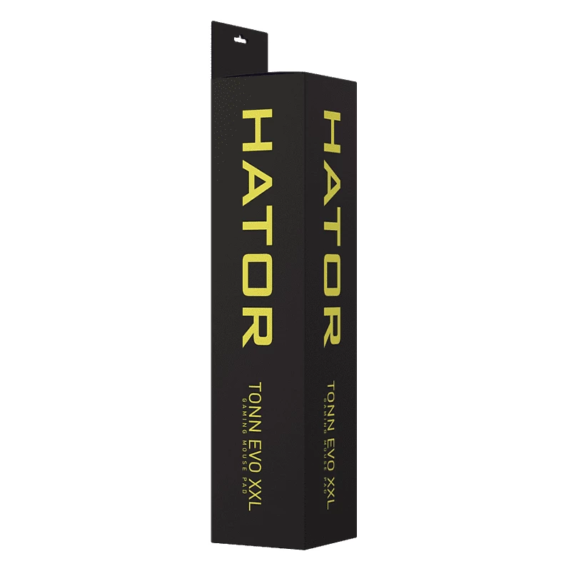 HATOR Tonn EVO XXL mänguhiirematt Must