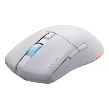 HATOR Pulsar 3 Wireless, valge - optiline kollane 100M lülitid PixArt PMW 3311 (HTM631)