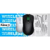 HATOR Pulsar 3 Wireless, valge - optiline kollane 100M lülitid PixArt PMW 3311 (HTM631)
