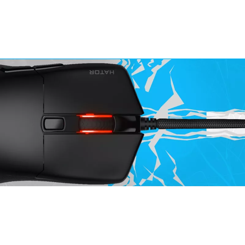 HATOR Pulsar 3 Wireless, valge - optiline kollane 100M lülitid PixArt PMW 3311 (HTM631)