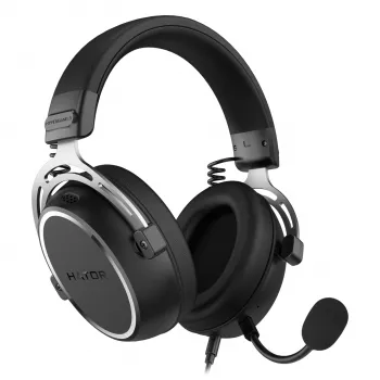 HATOR HYPERGANG 3 Hi-Res peakomplekt, juhtmega, peapaelaga, mänguritele, USB USB-C / USB Type-A, must