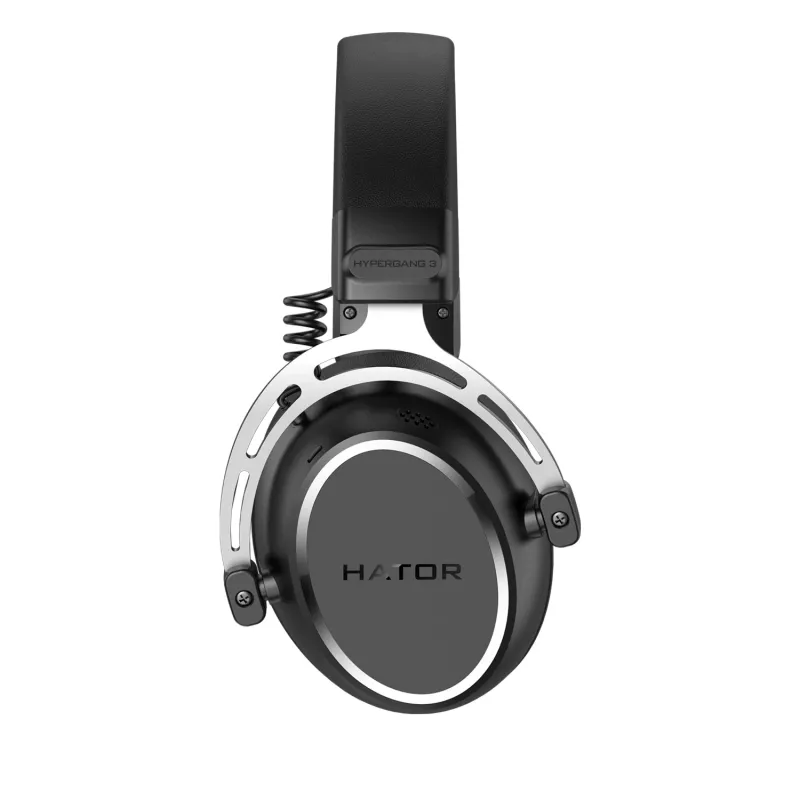 HATOR HYPERGANG 3 Hi-Res peakomplekt, juhtmega, peapaelaga, mänguritele, USB USB-C / USB Type-A, must