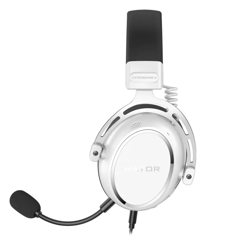 HATOR HYPERGANG 3 Hi-Res Headset Wired Head-band Gaming USB USB-C / USB Type-A Valge