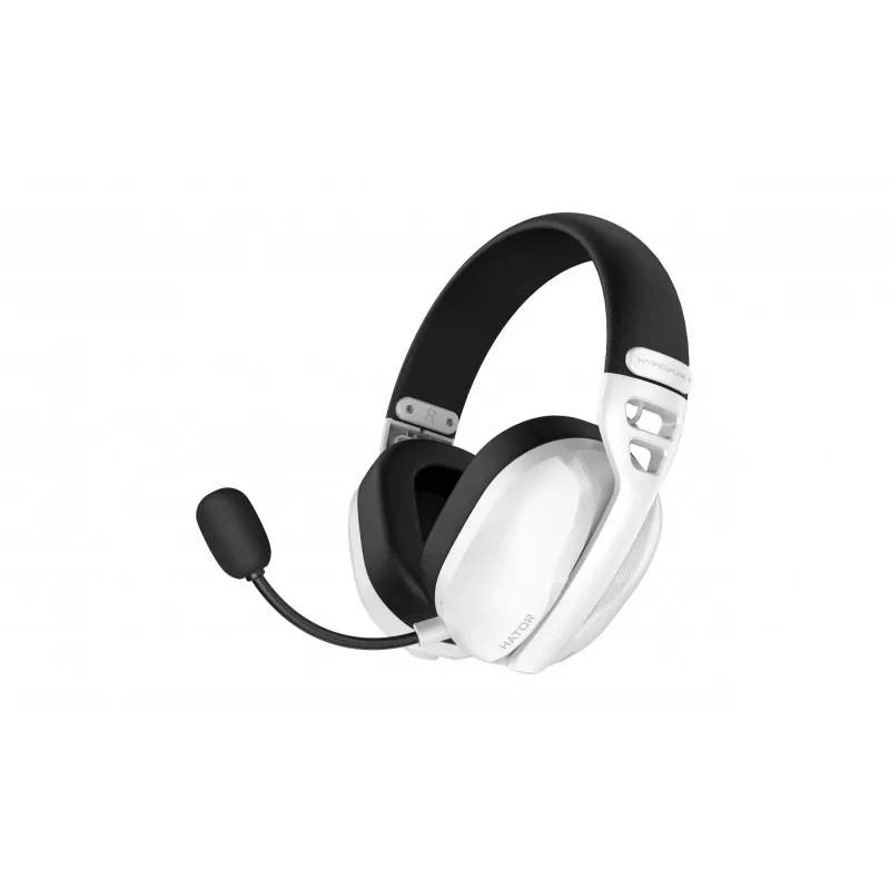 HATOR Hyperpunk 3 Wireless peakomplekt juhtmega ja juhtmevaba peakomplekt Peapael Mängimine USB USB-C / USB Type-A Bluetooth Valge