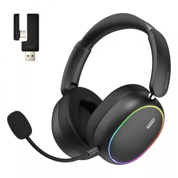 HATOR Phoenix 2 Wireless peakomplekt juhtmega ja juhtmevaba peakomplekt peakinnitusega mängimiseks USB USB-C / USB Type-A Bluetooth must