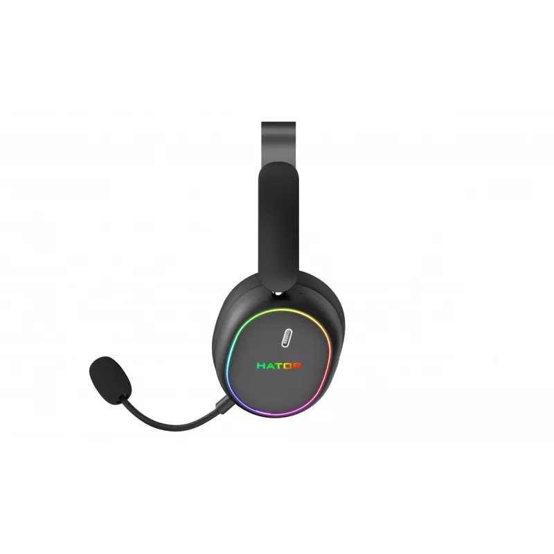 HATOR Phoenix 2 Wireless peakomplekt juhtmega ja juhtmevaba peakomplekt peakinnitusega mängimiseks USB USB-C / USB Type-A Bluetooth must